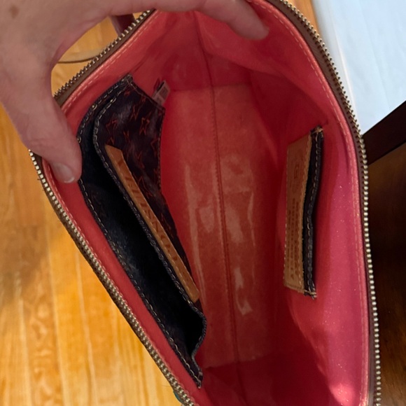 Consuella Brown Crossbody Bag with Colorful Patches - Picture 6 of 7